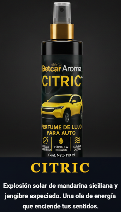 Ambientador para Auto Cítrico | Perfume de Carro + Difusor GRATIS